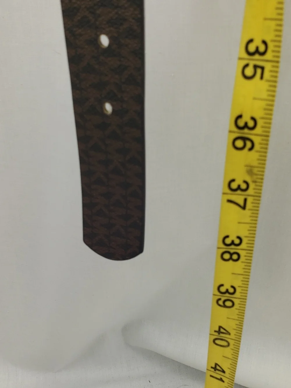 Michael Kors MK Brown Belt with Gold Hardware Women's Size Medium